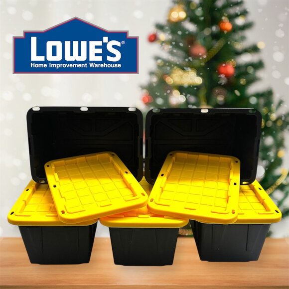 Lowe’s Project Source Teeny Mini Totes with Lid (5 Totes) *R1* - Picture 2 of 6